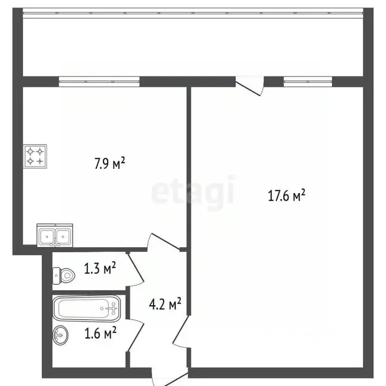 1-к кв. Ленинградская область, Никольское Тосненский район, ... - Фото 1