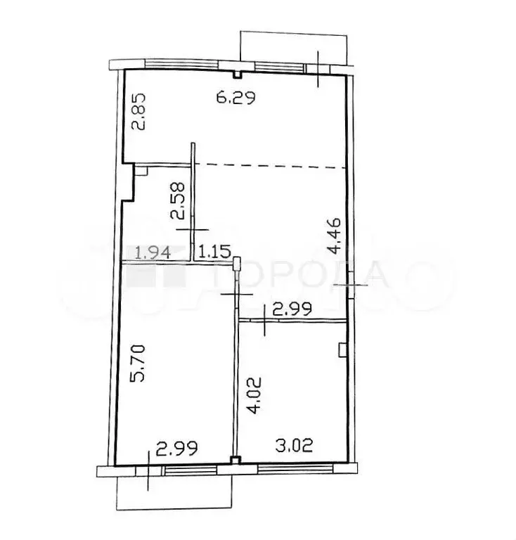 3-к. квартира, 68,7 м, 4/5 эт. - Фото 0