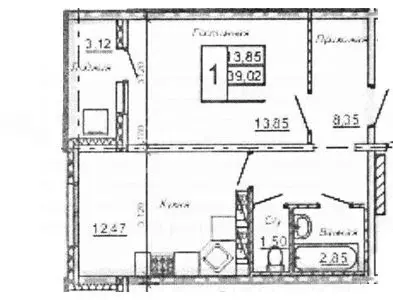 1-к кв. Ульяновская область, Ульяновск бул. Льва Лановского, 4 (39.0 ... - Фото 1