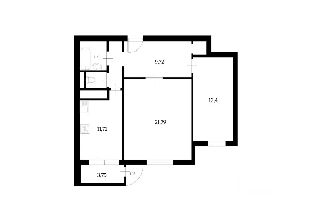 2-к кв. Московская область, Жуковский ул. Грищенко, 6 (64.4 м) - Фото 1