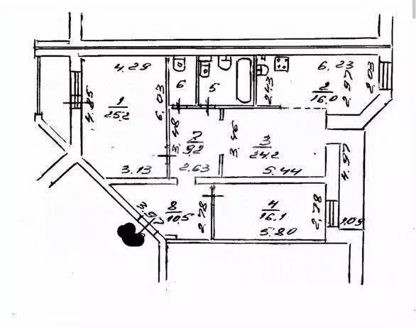 3-к кв. Коми, Сыктывкар ул. Морозова, 104 (110.8 м) - Фото 2