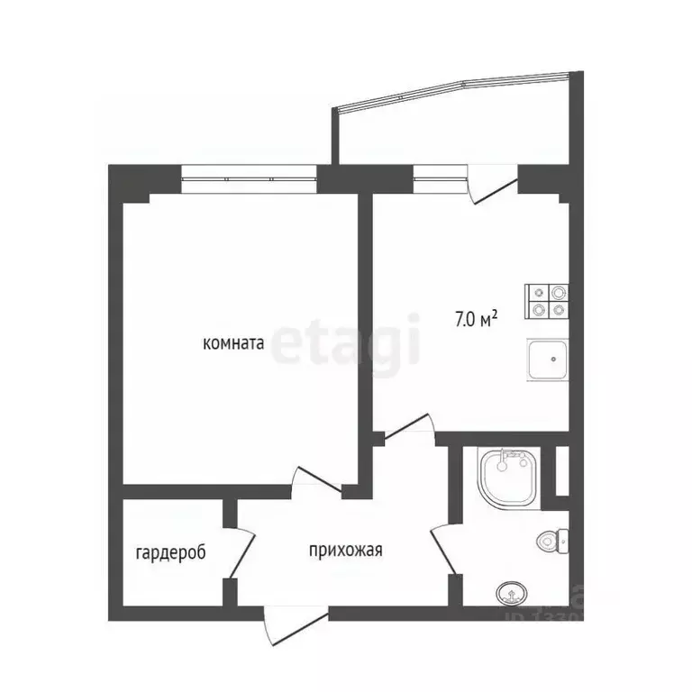 1-к кв. Ханты-Мансийский АО, Сургут ул. Маяковского, 10 (43.0 м) - Фото 0