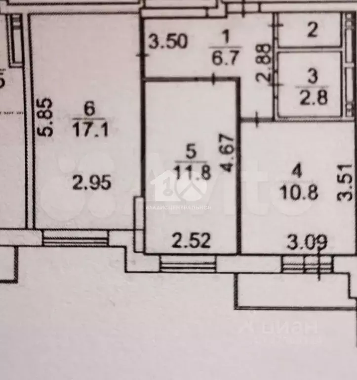 2-к кв. Новосибирская область, Новосибирск ул. Петухова, 162 (54.0 м) - Фото 2