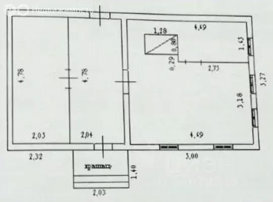Дом в село Нижние Тимерсяны, Северная улица (42 м) - Фото 1