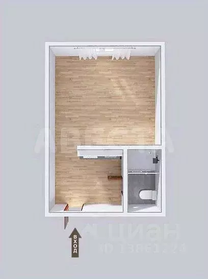 Комната Омская область, Омск просп. Мира, 28а (16.8 м) - Фото 1