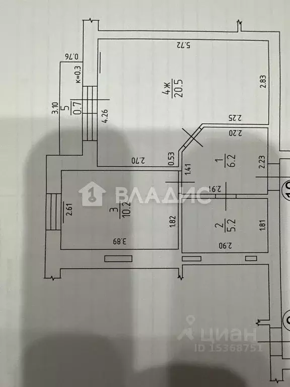 1-к кв. Калининградская область, Гурьевск Советская ул., 1 (42.1 м) - Фото 2
