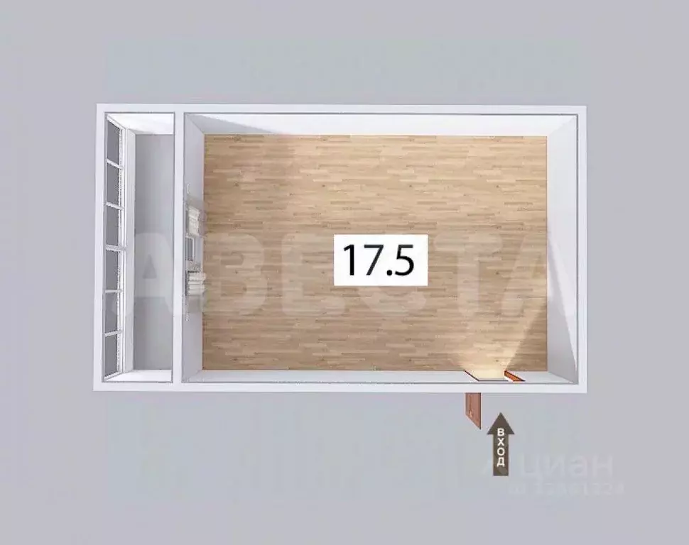 Комната Омская область, Омск ул. 24-я Северная, 212 (17.5 м) - Фото 2