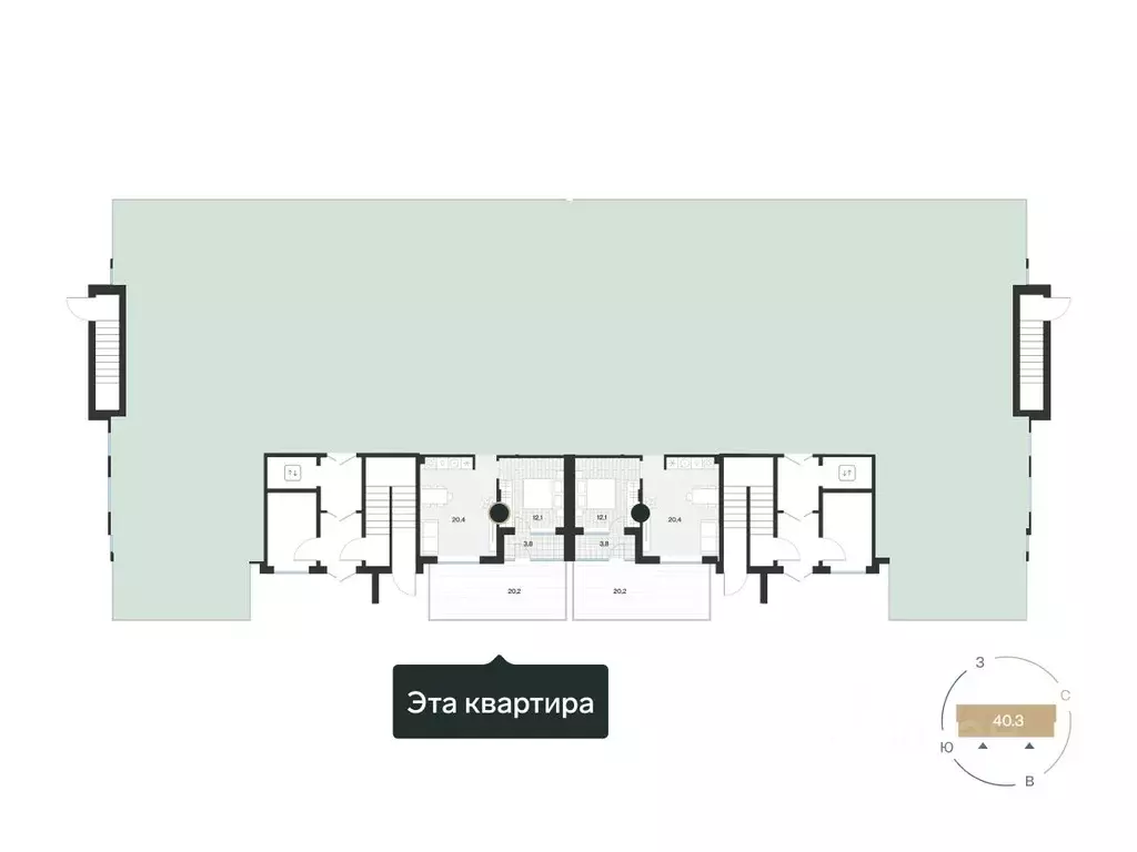 1-к кв. Тюменская область, Тюмень ул. Игоря Комиссарова, 23 (43.19 м) - Фото 1