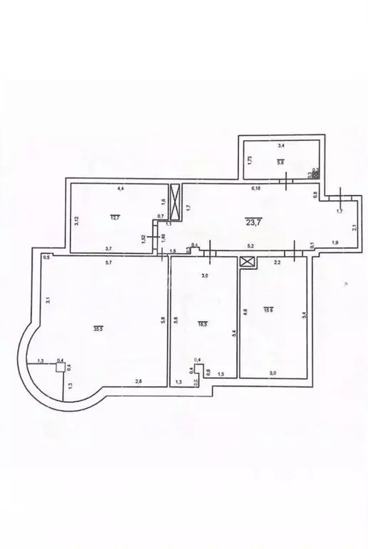 3-к кв. Кабардино-Балкария, Нальчик Кабардинская ул., 75 (110.0 м) - Фото 0