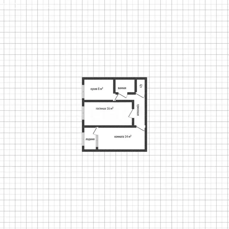2-комнатная квартира: Майкоп, Депутатская улица, 8А (49.3 м) - Фото 0