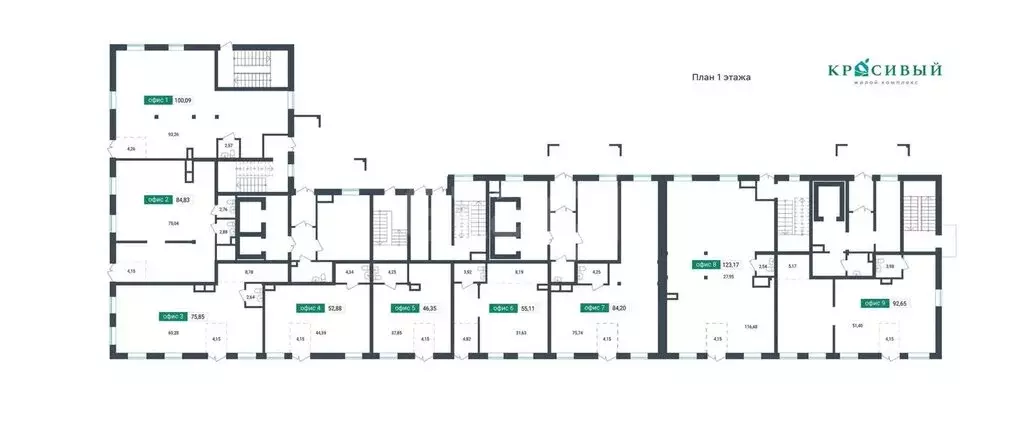 Помещение свободного назначения (52.88 м) - Фото 1