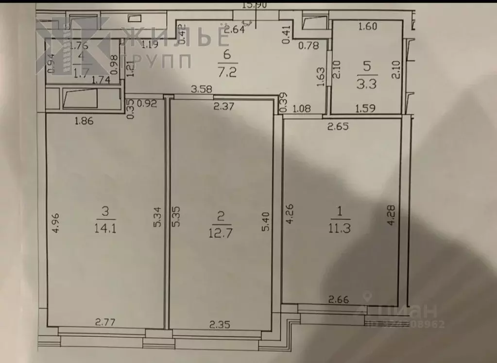2-к кв. Татарстан, Казань ул. Братьев Батталовых, 20А (50.3 м) - Фото 1