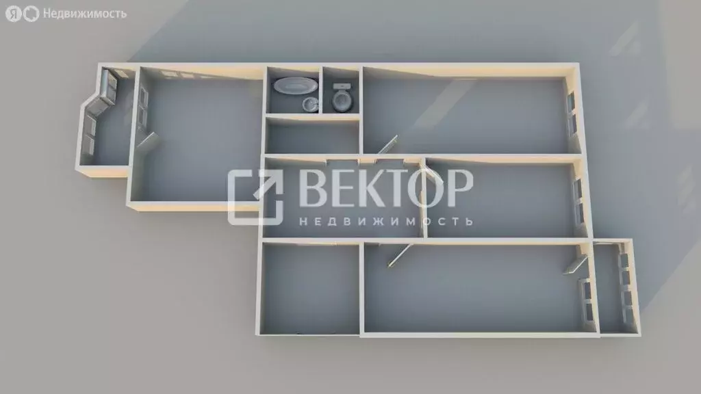 3-комнатная квартира: Кострома, микрорайон Малышково, Студенческий ... - Фото 2