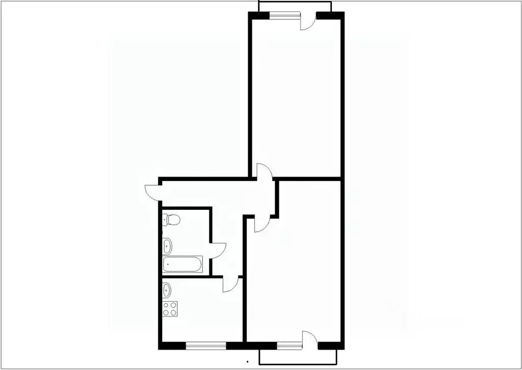 2-к кв. Кемеровская область, Междуреченск ул. Ермака, 18 (47.5 м) - Фото 2