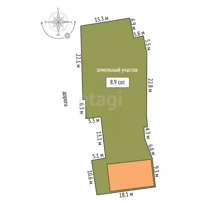 Участок в село Верхнебешкиль, Советская улица (8 м) - Фото 1