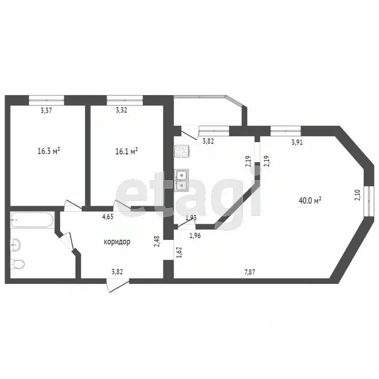 3-к кв. Тюменская область, Тюмень ул. Николая Федорова, 6 (108.6 м) - Фото 0