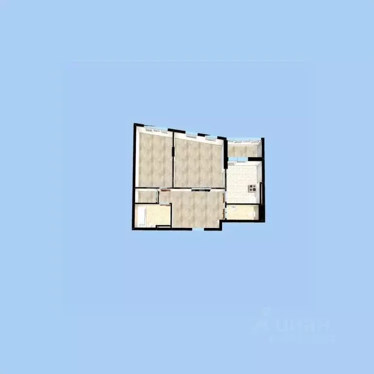 2-к кв. Башкортостан, Уфа Комсомольская ул., 15 (70.0 м) - Фото 1