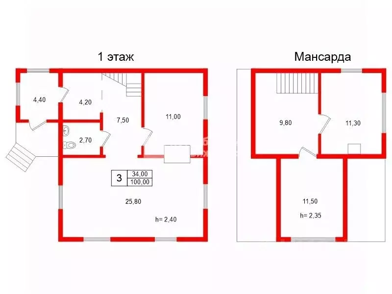 Дом в Ленинградская область, Ломоносовский район, Виллозское городское ... - Фото 2