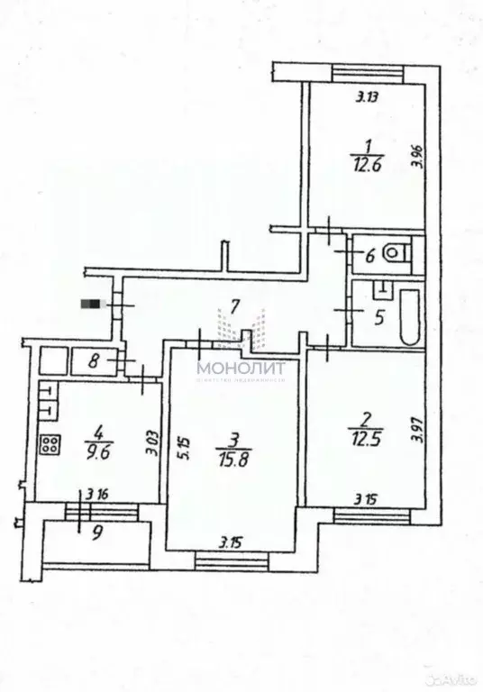 3-к кв. Московская область, Красногорск городской округ, Нахабино пгт ... - Фото 2