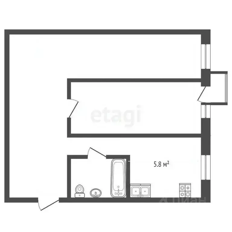 2-к кв. Вологодская область, Вологда Мишкольцская ул., 9 (42.5 м) - Фото 1