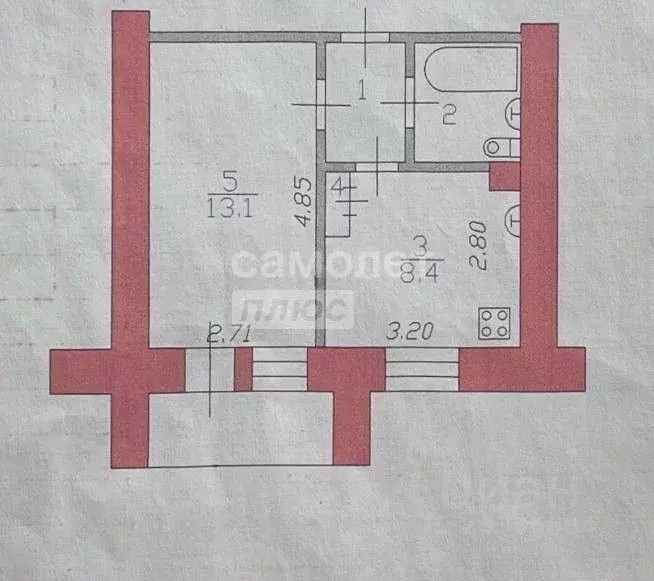 1-к кв. Пензенская область, Кузнецк ул. Правды, 24 (27.8 м) - Фото 2