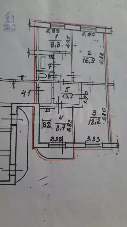 3-к. квартира, 70 м, 7/12 эт. - Фото 0