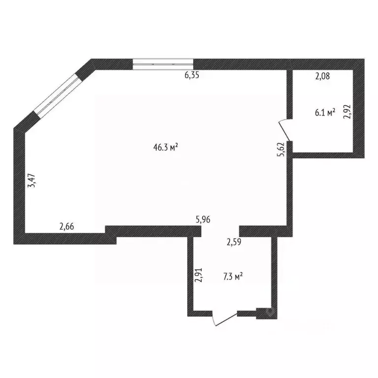 Офис в Амурская область, Благовещенск Театральная ул., 57 (66 м) - Фото 1