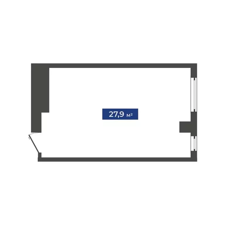 Офис (27.9 м) - Фото 2