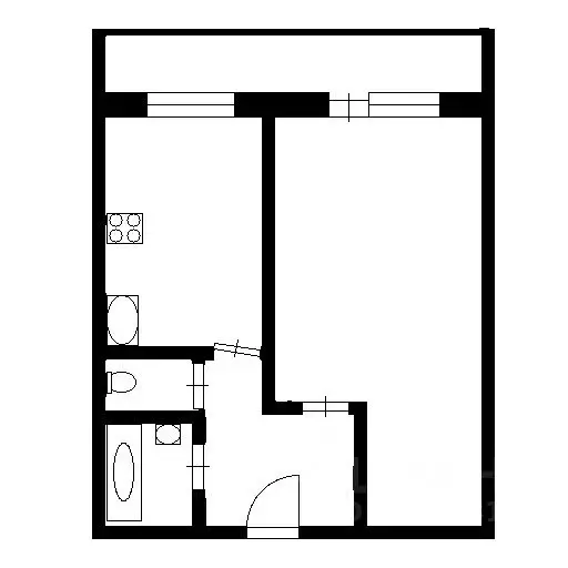1-к кв. Санкт-Петербург ул. Коллонтай, 21К1 (42.5 м) - Фото 2