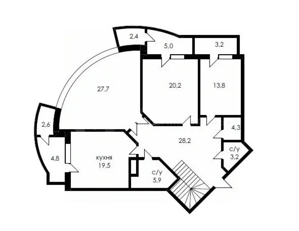 3-к кв. Тюменская область, Тюмень ул. Малыгина, 90 (120.0 м) - Фото 1