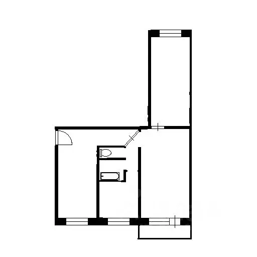 2-к кв. Новосибирская область, Новосибирск Коммунстроевская ул., 50 ... - Фото 2