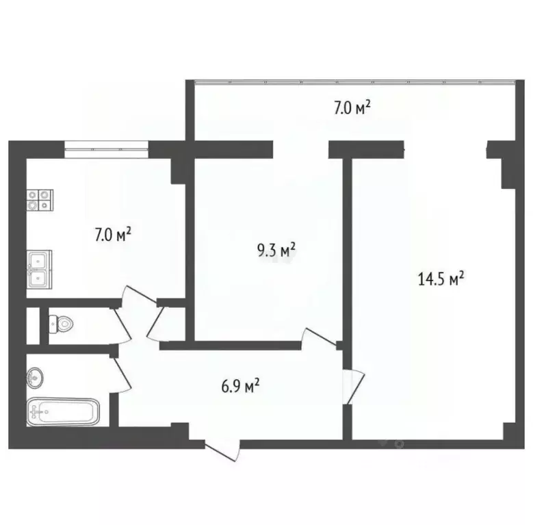2-к кв. Москва Матвеевская ул., 18К2 (45.0 м) - Фото 2