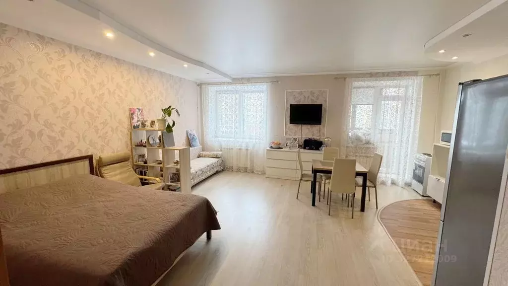 Студия Омская область, Омск ул. Перелета, 32 (42.1 м) - Фото 1