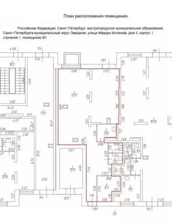 Помещение свободного назначения в Санкт-Петербург ул. Федора Котанова, ... - Фото 2