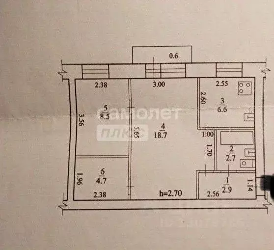 2-к кв. Забайкальский край, Чита ул. Горького, 53 (44.2 м) - Фото 2
