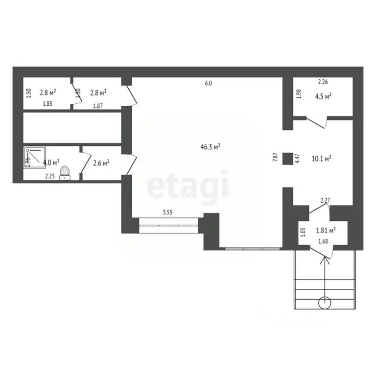 Помещение свободного назначения в Тюменская область, Тюмень ... - Фото 2