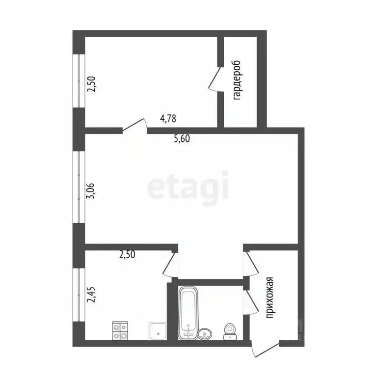 2-к кв. Челябинская область, Челябинск пл. МОПРа, 6 (45.9 м) - Фото 2