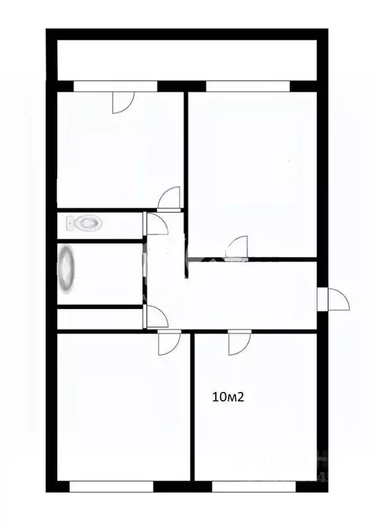 3-к кв. Новосибирская область, Кольцово рп 1 (65.2 м) - Фото 2