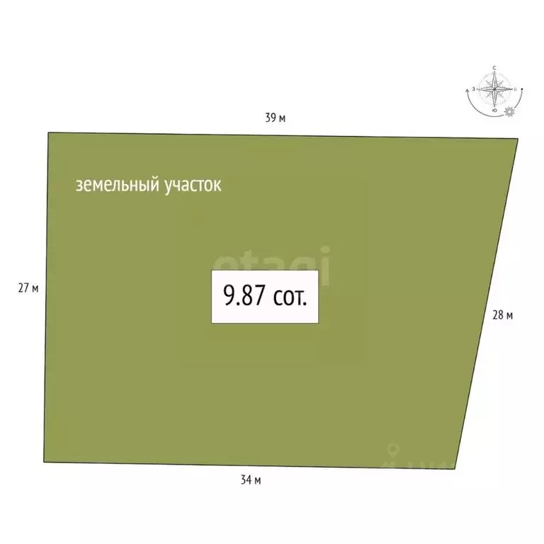 Участок в Новосибирская область, Новосибирский район, Кубовинский ... - Фото 2