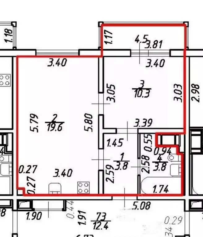 1-к кв. Санкт-Петербург ул. Архивная, 7 (37.5 м) - Фото 2