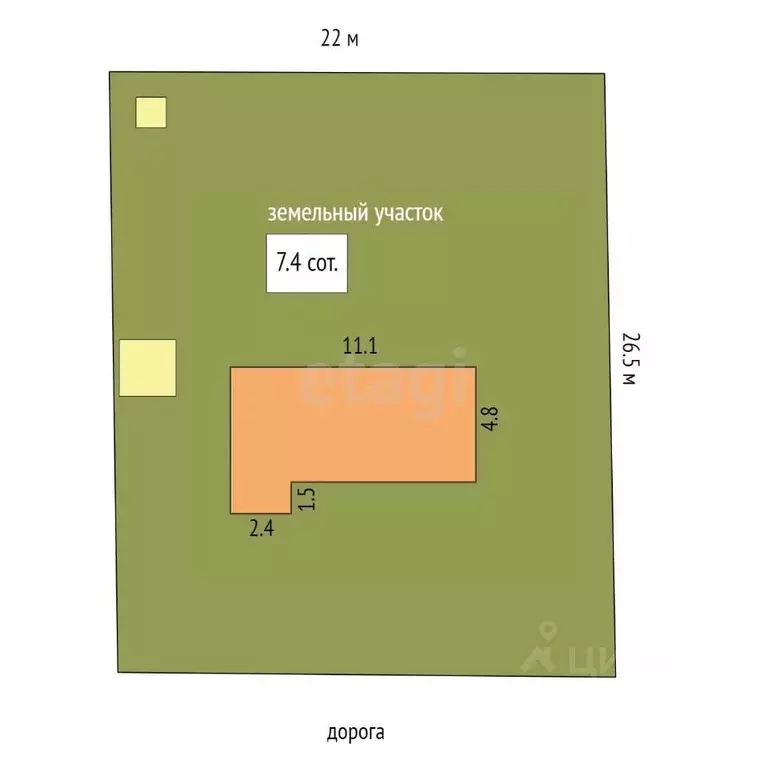 Дом в Тамбовская область, Сосновка рп ул. Челнавская, 39 (46 м) - Фото 2