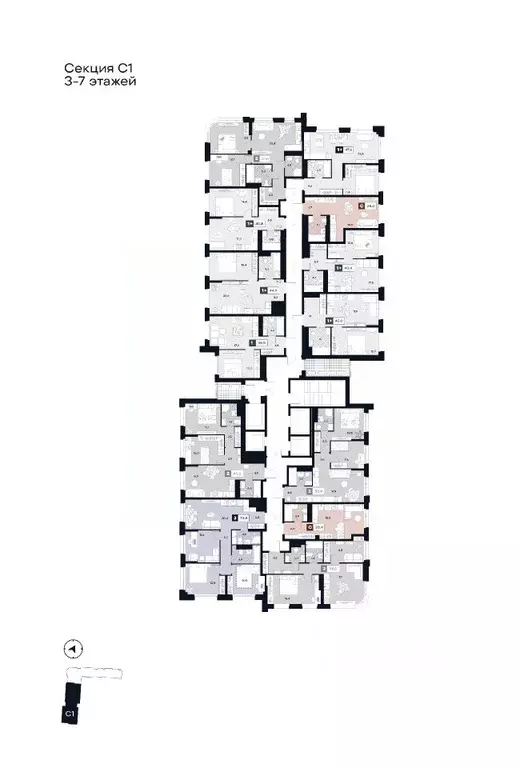 Студия Москва Лодочная ул., 27К2 (28.0 м) - Фото 1