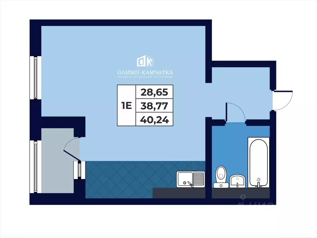 Свободной планировки кв. Камчатский край, Петропавловск-Камчатский ... - Фото 1