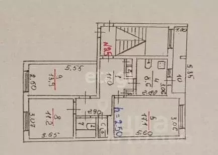3-к кв. Псковская область, Порхов Красноармейская ул., 17 (66.7 м) - Фото 2