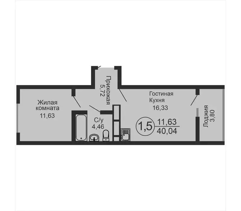 1-комнатная квартира: Оренбург, проспект Гагарина, 21/8 (40 м) - Фото 0