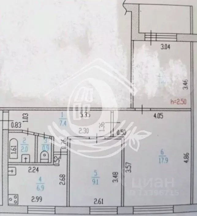 3-к кв. Алтайский край, Барнаул ул. Антона Петрова, 238 (54.7 м) - Фото 1