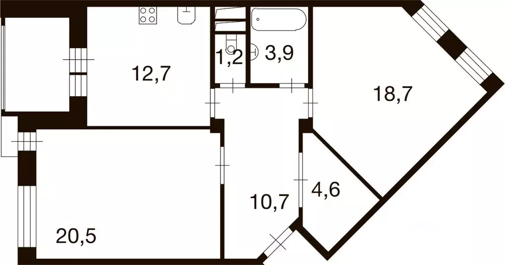 2-к кв. Москва д. Ивановское, ул. Семена Гордого, 5 (72.3 м) - Фото 0