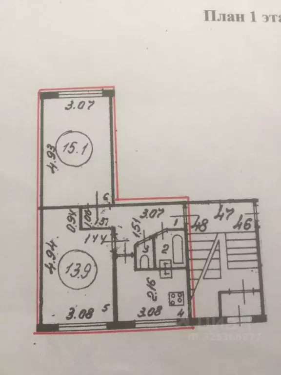 2-к кв. Санкт-Петербург просп. Славы, 30К6 (44.4 м) - Фото 1