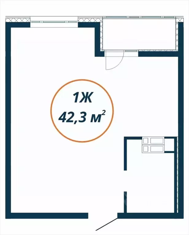 1-к кв. Приморский край, Находка  (42.3 м) - Фото 1