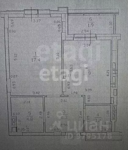 1-к кв. Татарстан, Казань ул. Генерала Ерина, 13к2 (44.5 м) - Фото 2